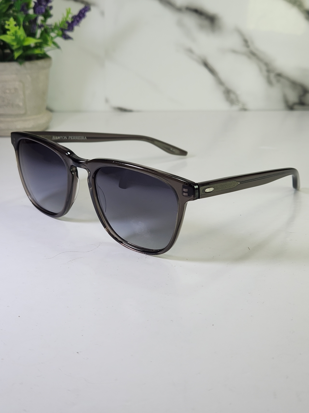 Barton Perreira Cutrone, Handmade In Japan, Gray Gradient Wayfarer Sunglasses
